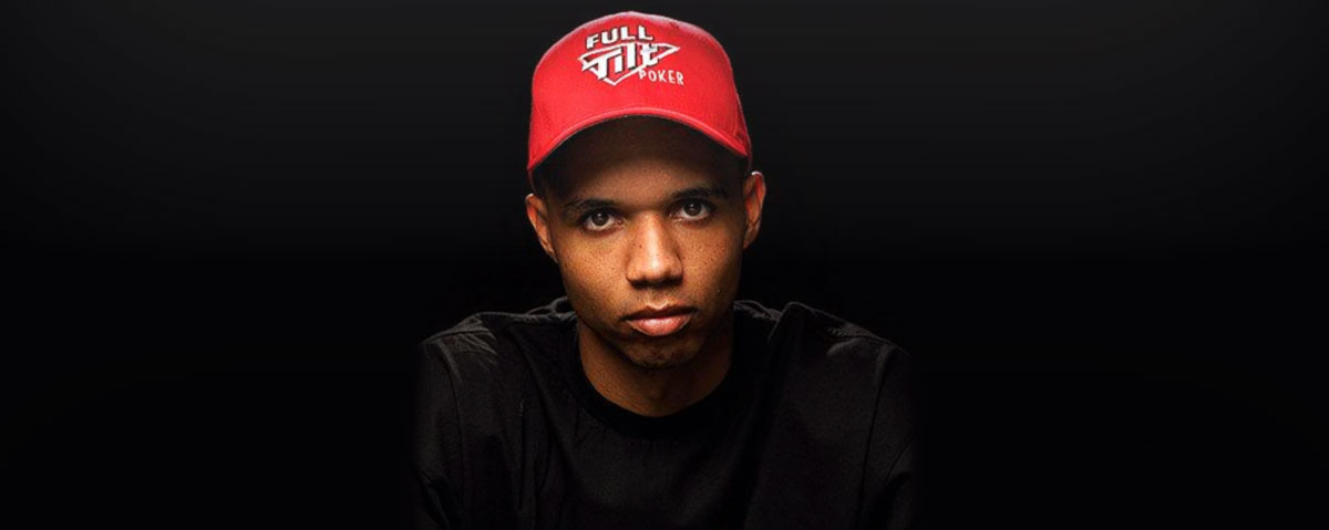 Phil Ivey in red hat